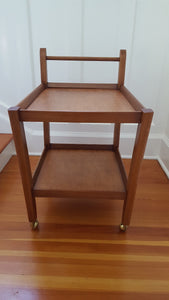 Vintage mahogany bar cart- Cook Street Vintage