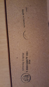 Vejle Stole & Mobelfabrik extending midcentury table maker's stamp- Cook Street Vintage