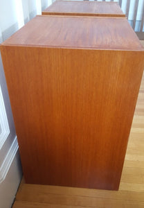 Side of midcentury teak bedside tables- Cook Street Vintage