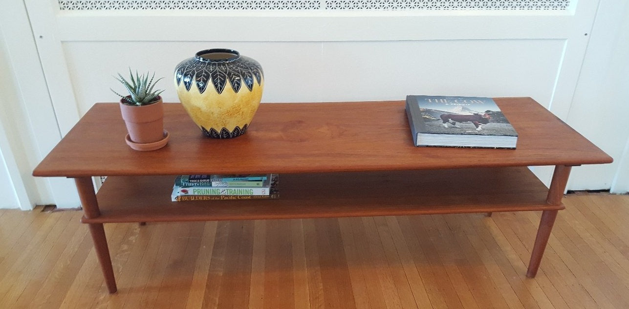 MCM Two Tier Teak Coffee Table - Cook Street Vintage