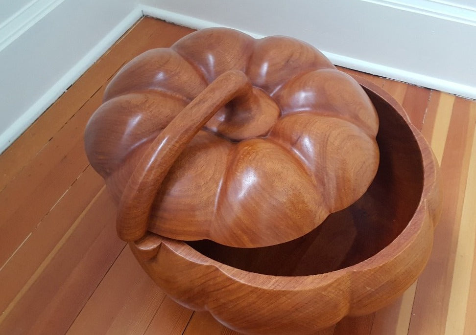 Large Vintage Monkeypod Wood Bowl - Cook Street Vintage