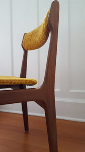 mid-century modern teak dining chairs - Cook Street Vintage