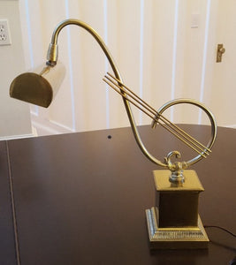 Vintage Treble Clef Brass Piano or Table Lamp- Cook Street Vintage