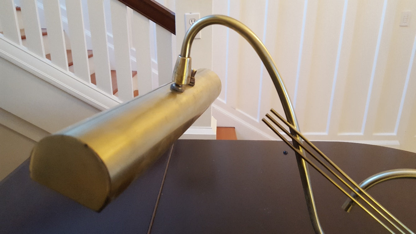 Vintage Treble Clef Brass Piano or Table Lamp- Cook Street Vintage