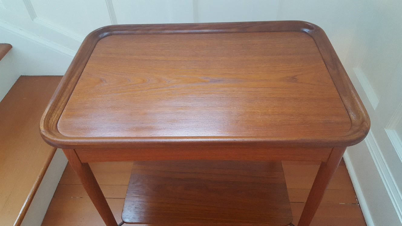 MidCentury Teak Bar Cart Trolley by Svendborg Mobler- Cook Street Vintage