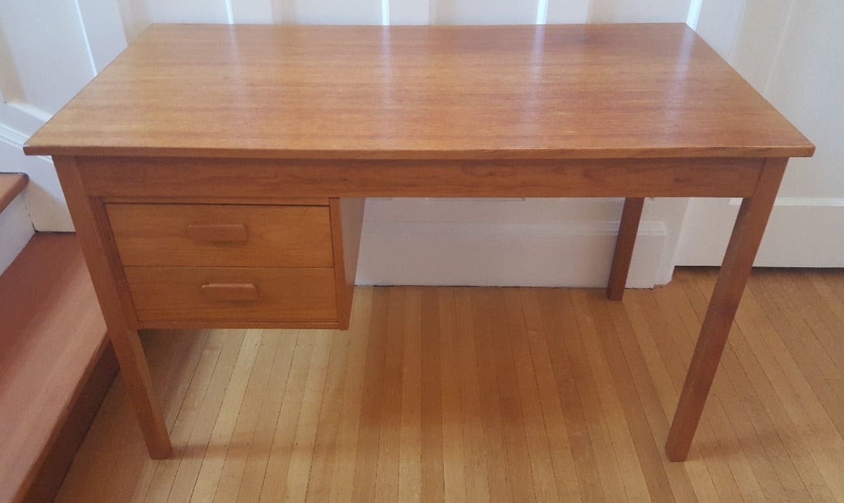 Small Danish Teak Desk- Cook Street Vintage