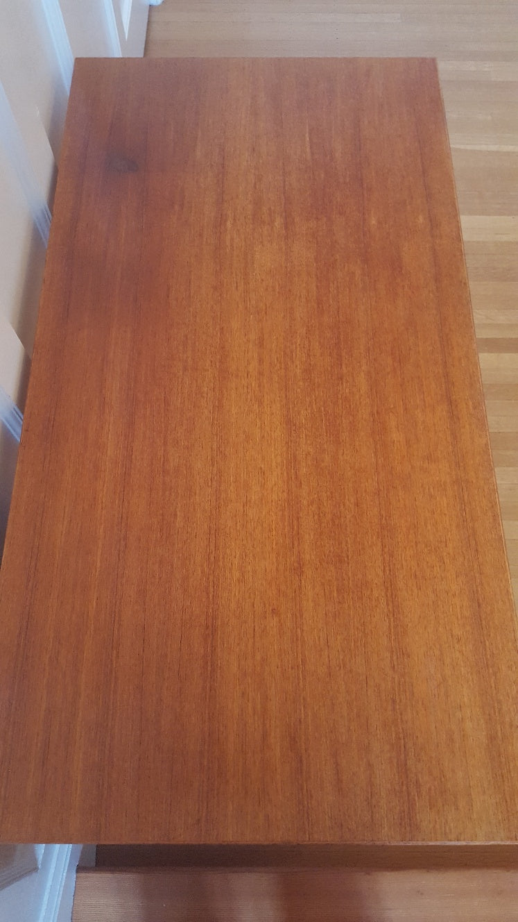 Small Danish Teak Desk- Cook Street Vintage