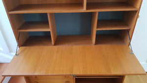 Domino Mobler Teak Secretary and BookCase- Cook Street Vintage