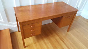 MCM Domino Mobler Teak Desk- Cook Street Vintage