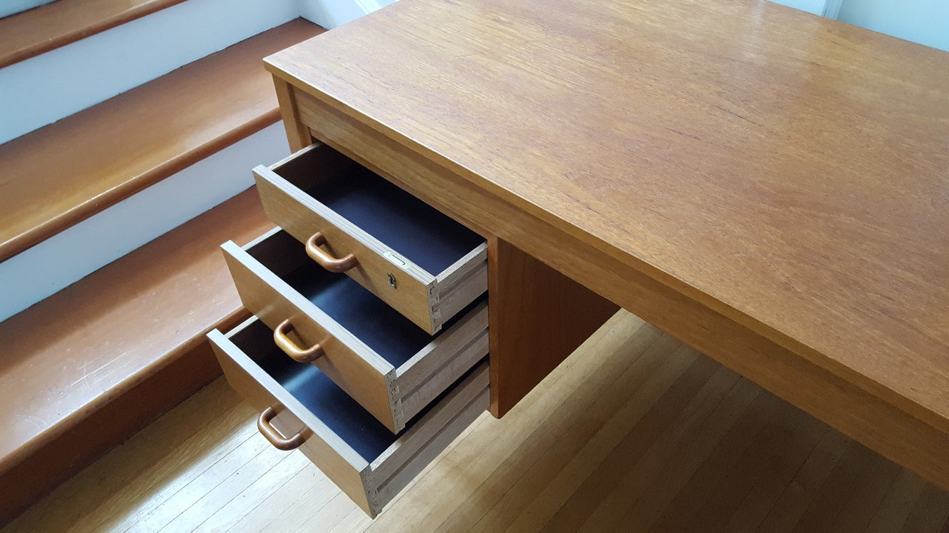 MCM Domino Mobler Teak Desk- Cook Street Vintage