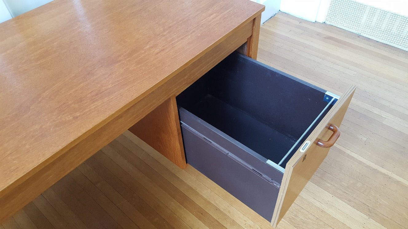 MCM Domino Mobler Teak Desk- Cook Street Vintage