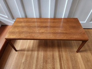  Gorgeous MCM teak coffee table originally designed by Henning Kjaernulf for Vejle Stole- Cook Street Vintage