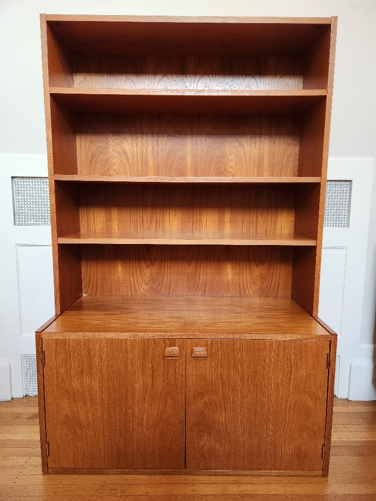 Teak Shelves with Lower Cabinet