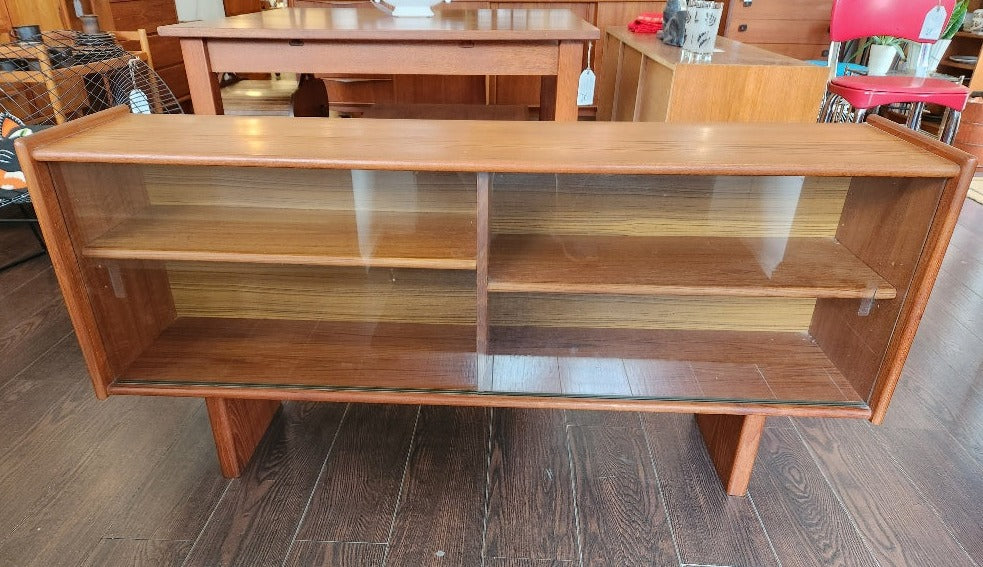 Stunning MCM Teak Glass Cabinet