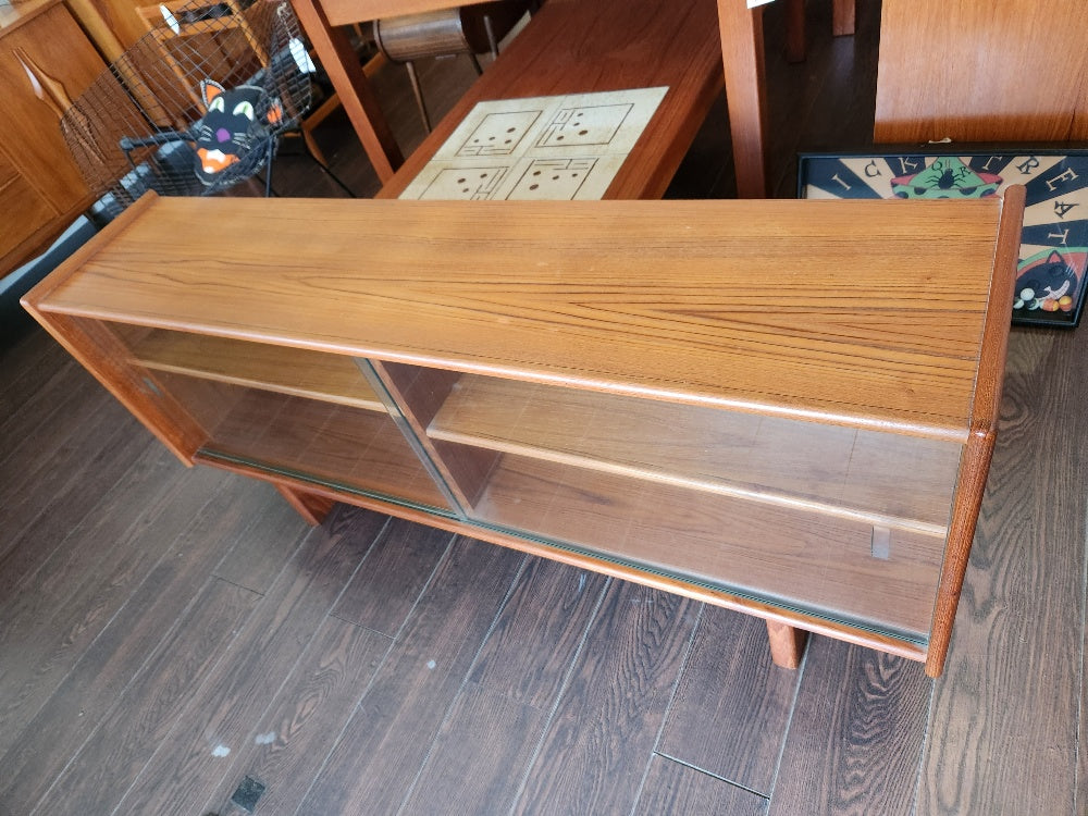 Stunning MCM Teak Glass Cabinet