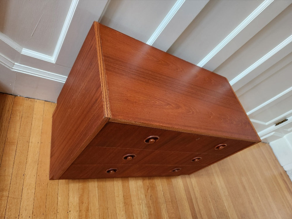 Small 3 Drawer MCM Teak Dresser