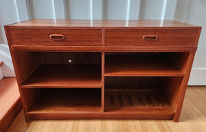 Expandable Teak Entertainment Unit