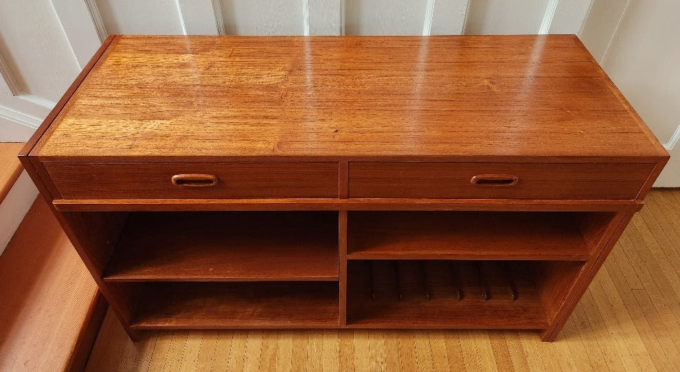 Expandable Teak Entertainment Unit