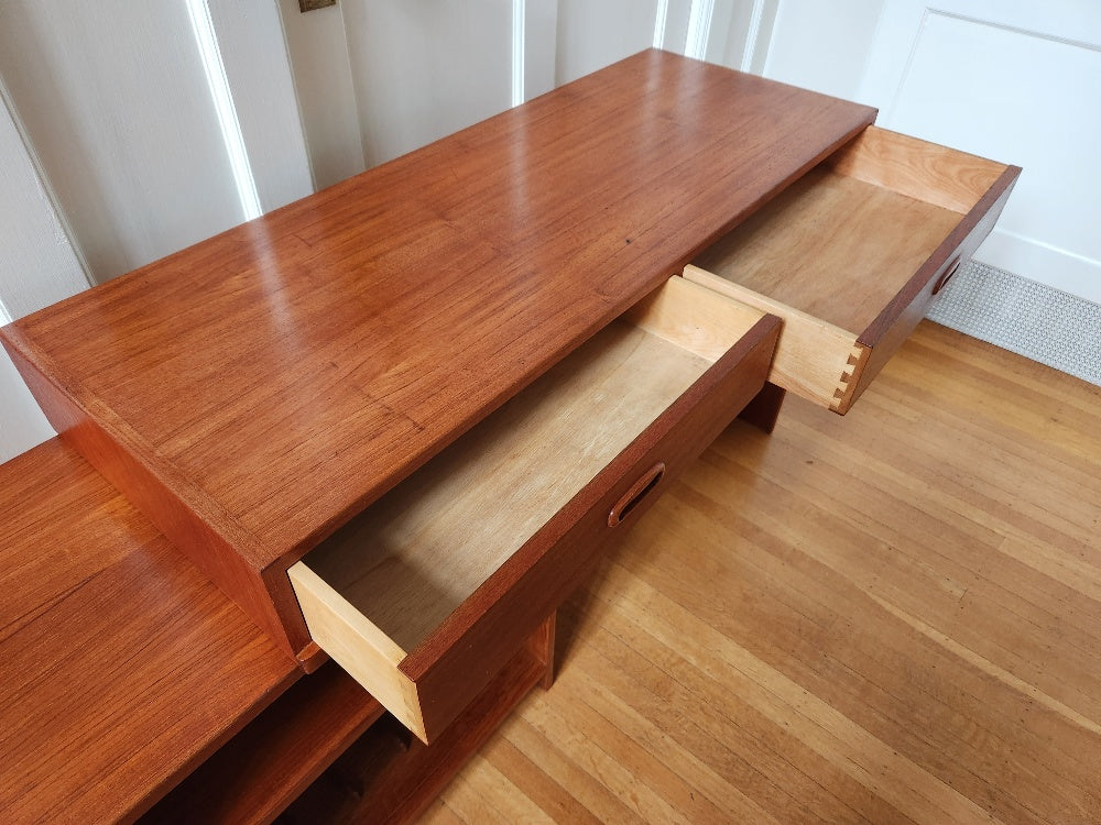 Expandable Teak Entertainment Unit