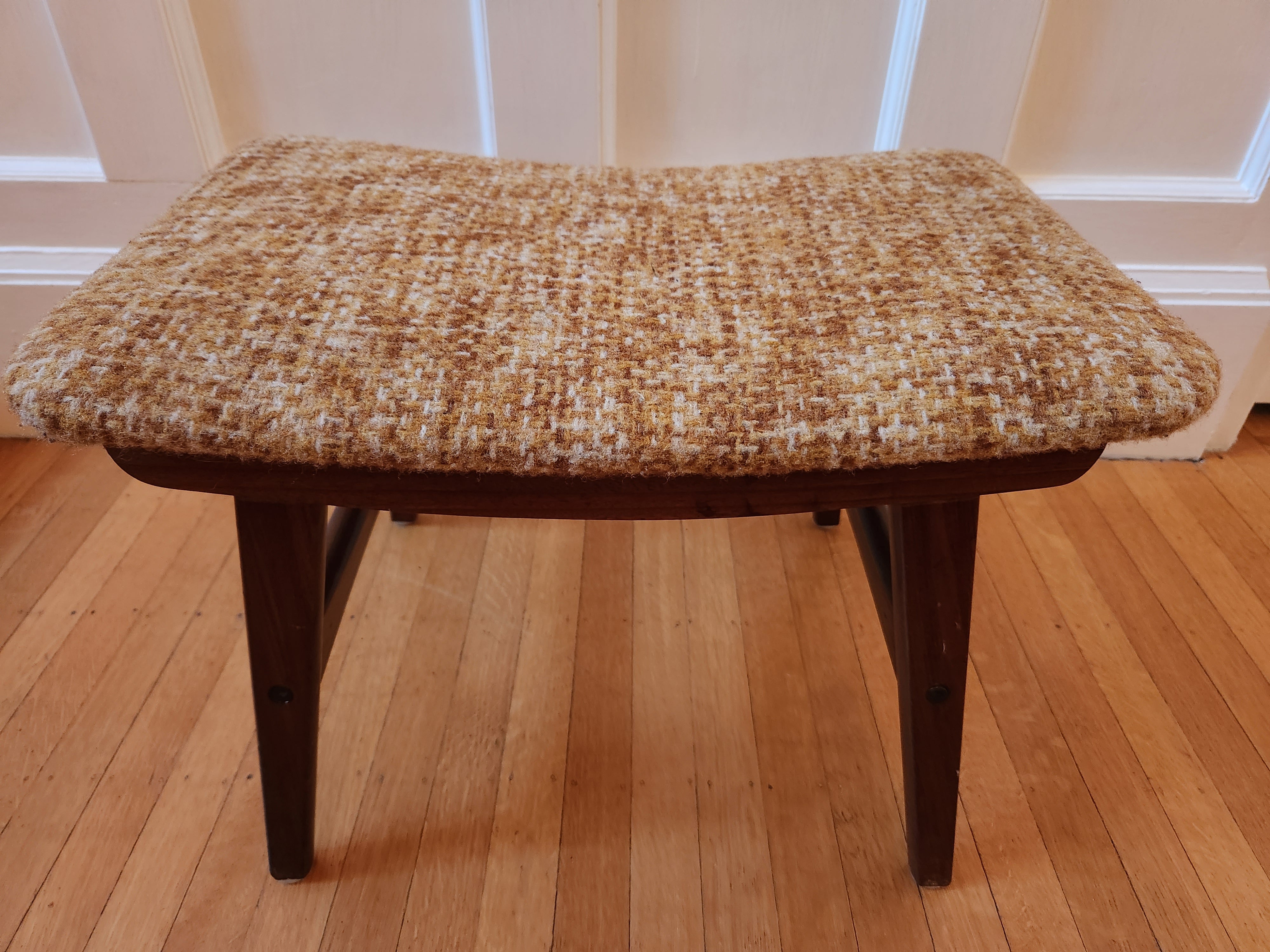 Mid-century Fredly Möbelfabrik Teak Ottoman- Cook Street Vintage
