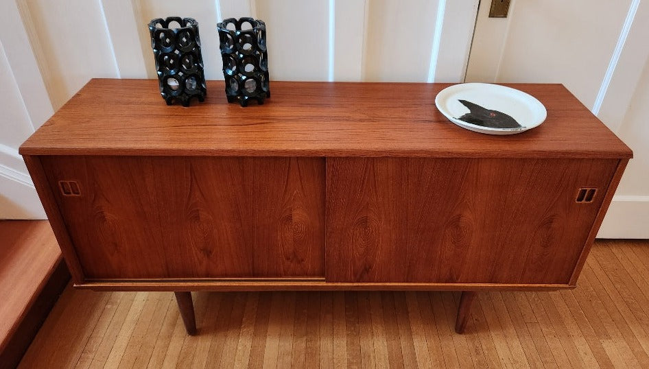 Compact Teak Credenza