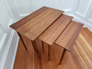 Set of 3 Vintage Teak Nesting Tables