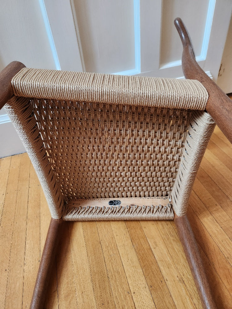 Bottom of 6 Teak Dining Chairs by Arne Hovmand-Olsen for Mogens Kold- Cook Street Vintage