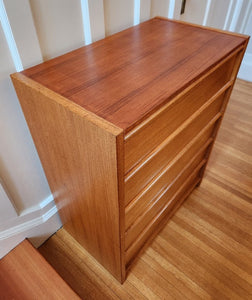 Danish Teak 5 Drawer Dresser