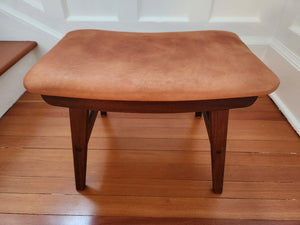 MCM Fredly Möbelfabrik Teak Ottoman