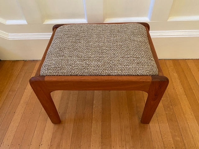 Teak footstool - Cook Street Vintage