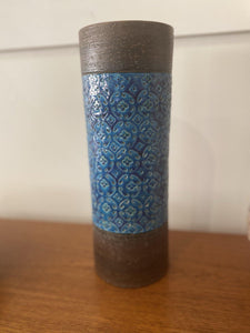 MCM Italian blue glaze vase- Cook Street Vintage