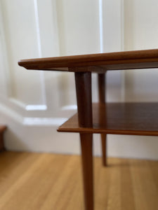 Detail of corner of MCM Teak Coffee Table - Cook Street Vintage
