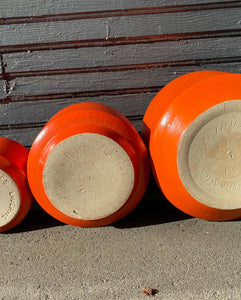 C-12 Orange Gainey Ceramics La Verne California Planter- Cook Street Vintage