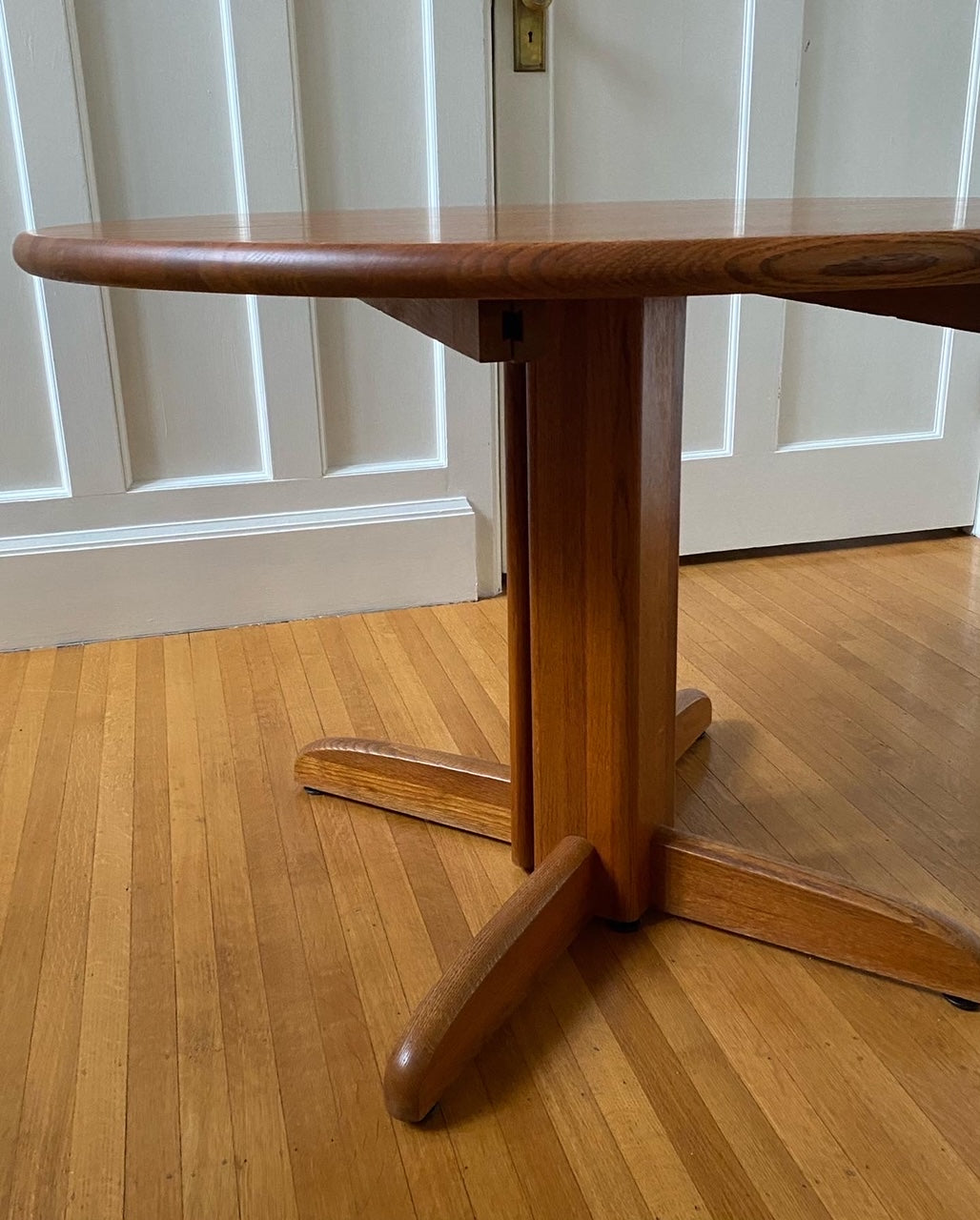 Vintage Oak Double Pedestal Table