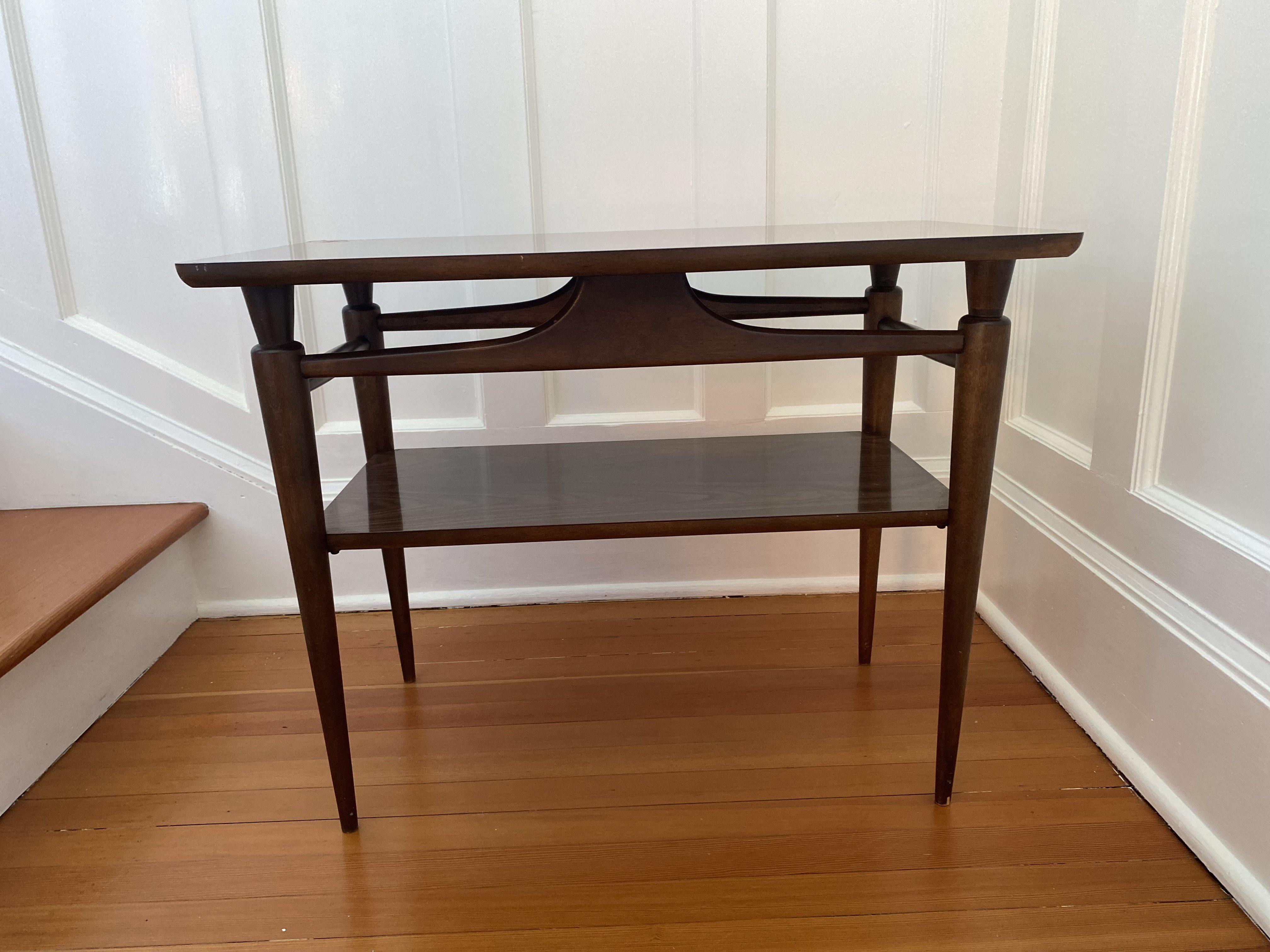 Formica Two Tiered Side Table - Cook Street Vintage