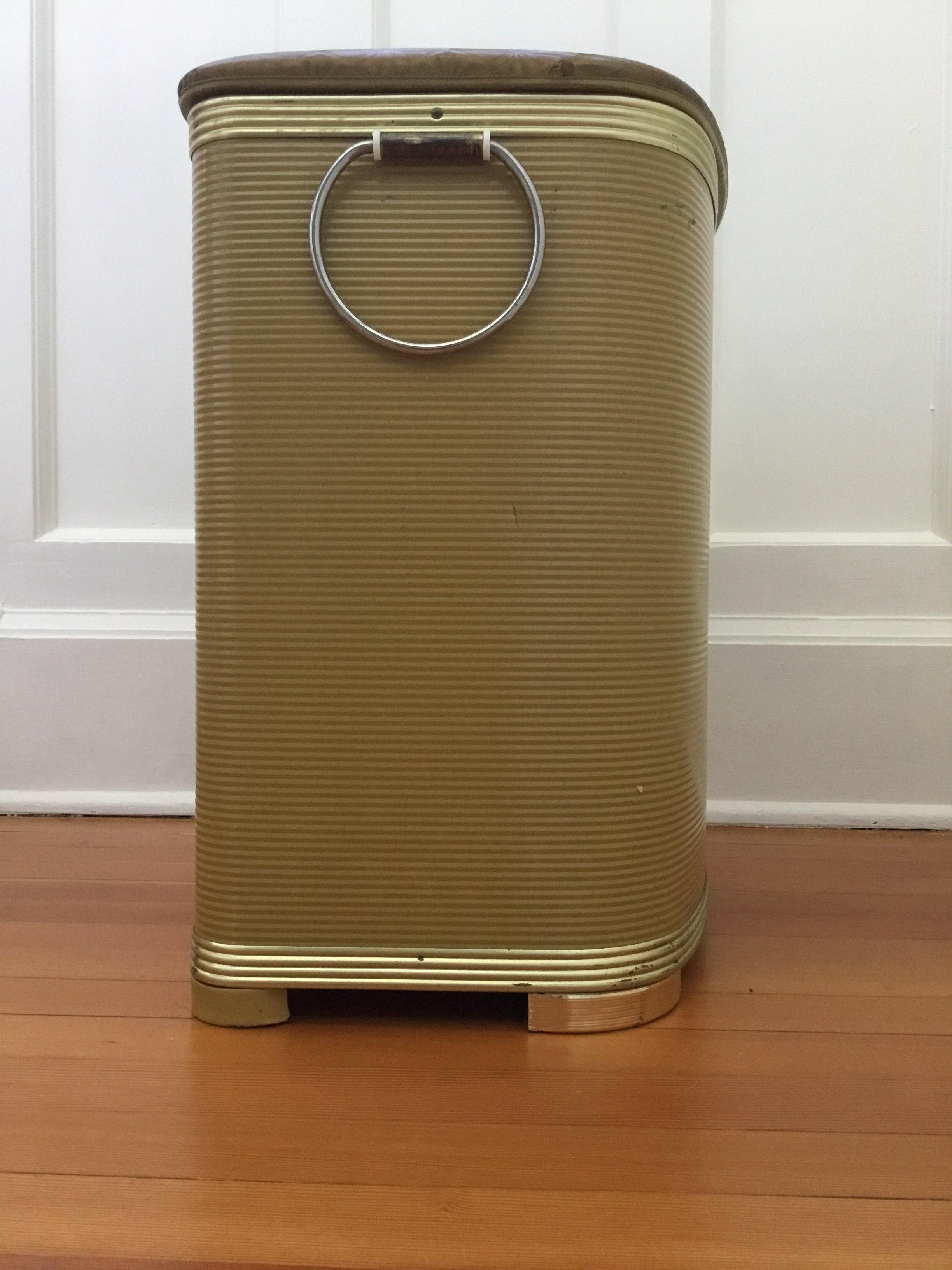 Gold  Laundry and Clothes Hamper - Cook Street Vintage