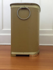 Gold  Laundry and Clothes Hamper - Cook Street Vintage