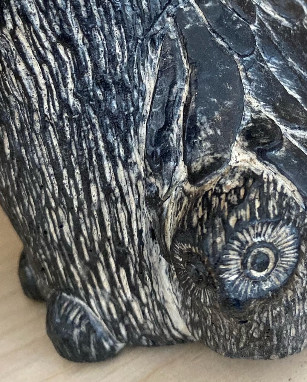 Carved Soapstone Owl