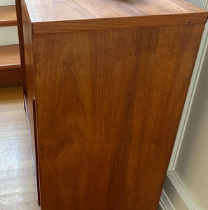 side of vintage teak cabinet- Cook Street Vintage