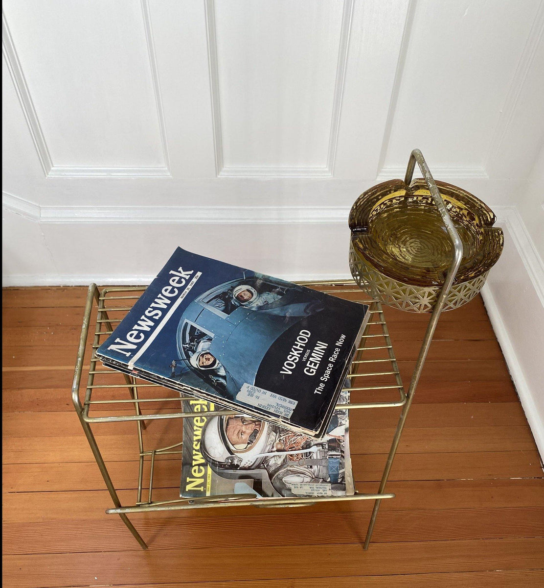 Vintage Steel Magazine Stand Cook Street Vintage