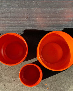 C-12 Orange Gainey Ceramics La Verne California Planter- Cook Street Vintage
