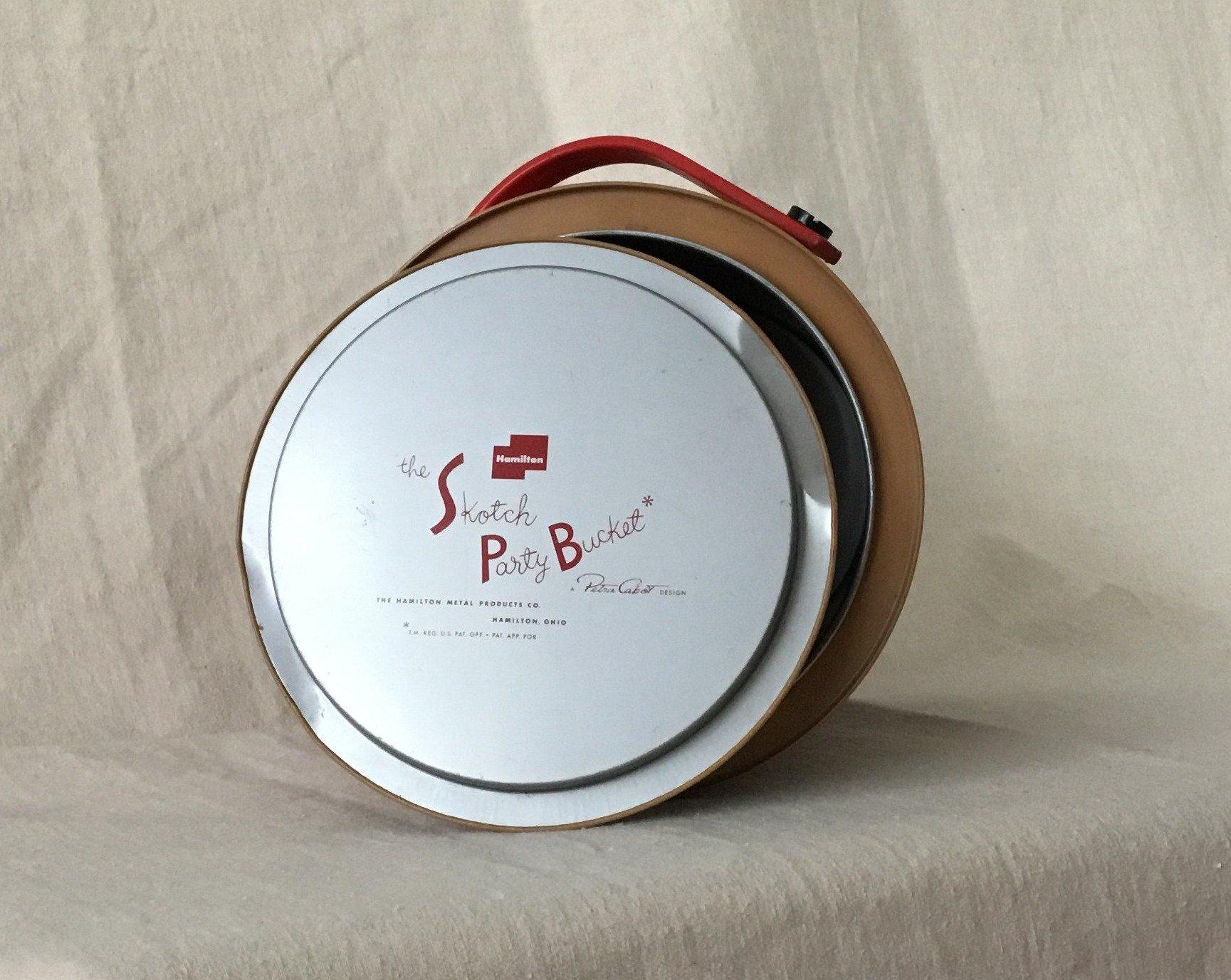 The Skotch Party Bucket Showing Interior Lid- Cook Street Vintage
