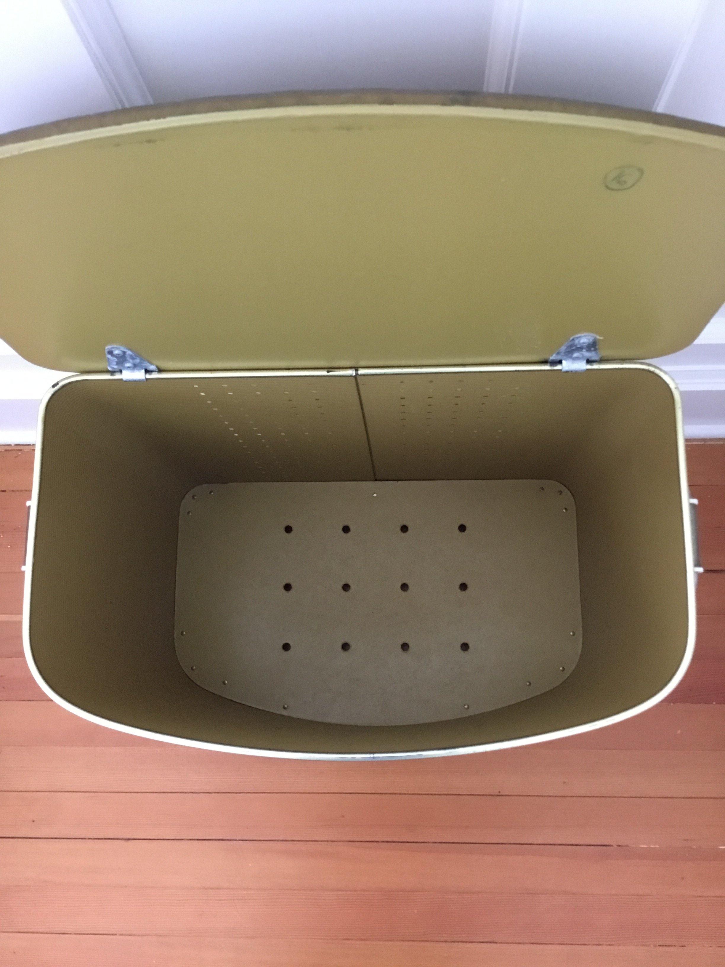 Gold  Laundry and Clothes Hamper - Cook Street Vintage