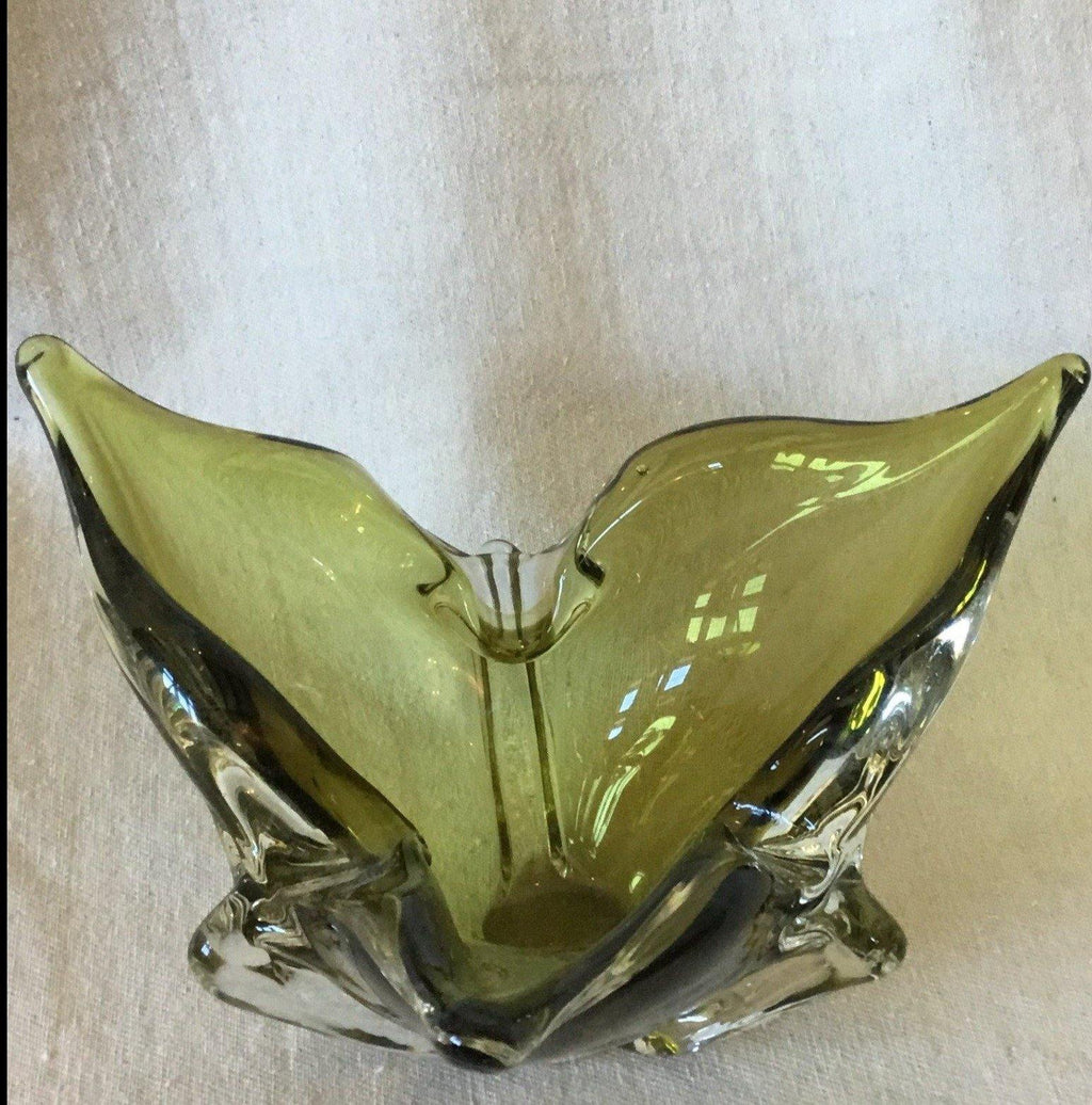 Green Art Glass- Cook Street Vintage