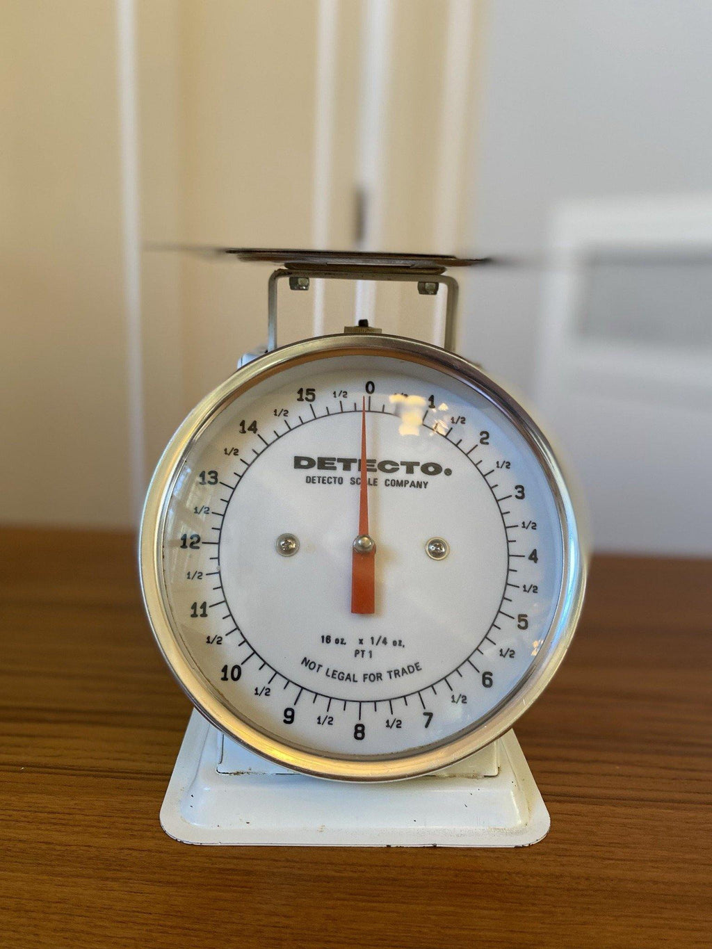 Front view of Detecto Kitchen scale- Cook Street Vintage