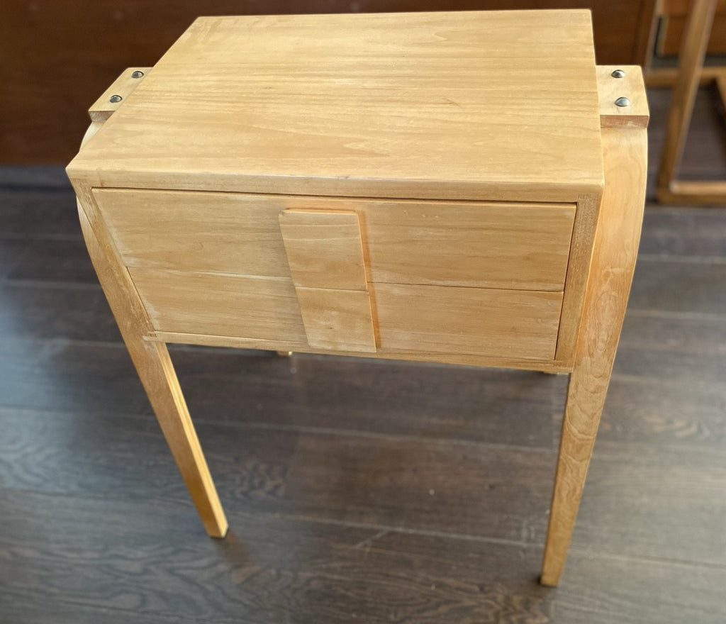 MCM Bentwood ample silver chest with two flannel lined drawers- Cook Street Vintage