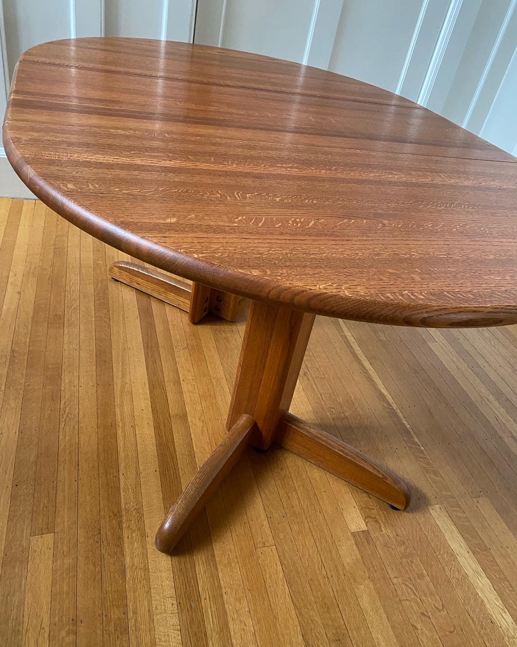 Vintage Oak Double Pedestal Table