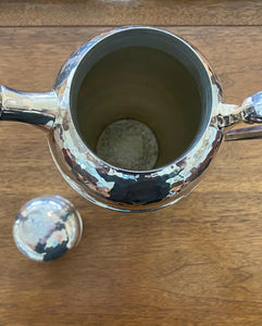 Vintage Hammered Silver Primrose Plate Cocktail Shaker- Cook Street Vintage