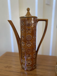 Second side profile of Portmeirion Totem coffee pot- Cook Street Vintage