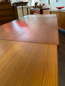 Vejle Stole & Mobelfabrik Extending MCM Teak Dining Table